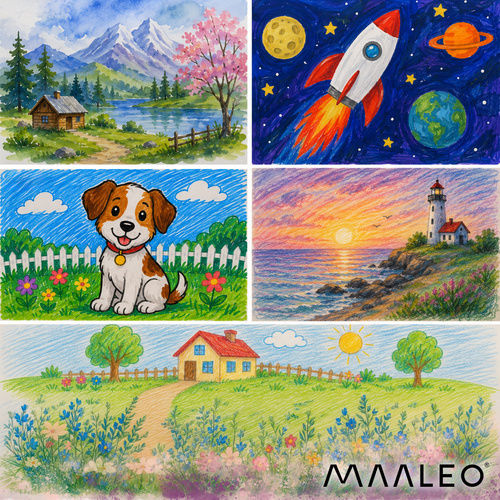 Maaleo Σετ Ζωγραφικής 34.5x23.5cm