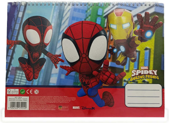 Gim Блок За Рисуване Стикери Marvel Spidey Amazing Friends 23x33 См 40 Листа