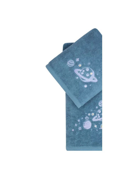 Kentia Set of Baby Towels 2pcs Leandro Blue Weight 450gsm