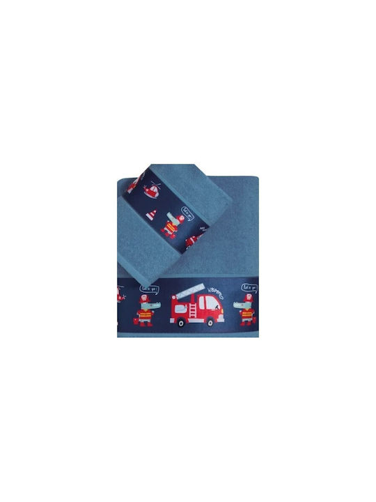 Kentia Set of Baby Towels 2pcs Sparky Blue Weight 400gr/m²