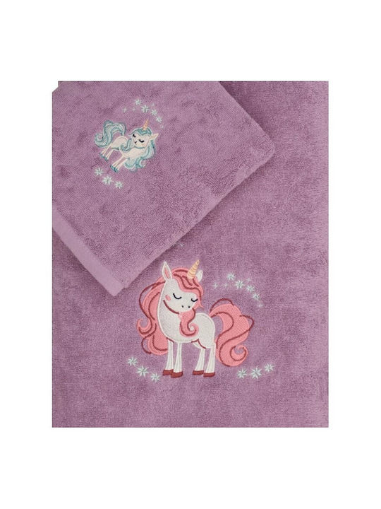 Kentia Set of Baby Towels 2pcs Manolia Multicolour Weight 450gsm
