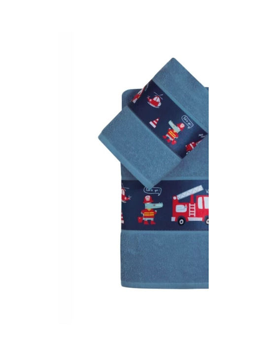 Kentia Set of Baby Towels 2pcs Sparky Blue Weight 400gr/m²