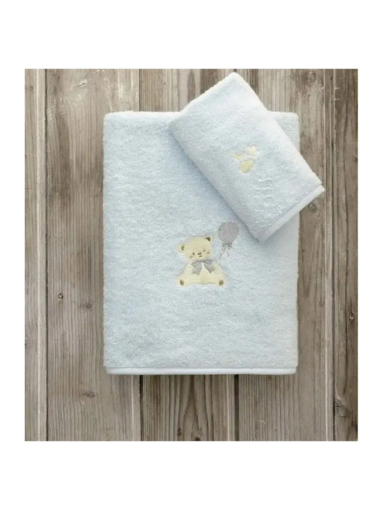 Kocoon Kocoon Baby- & Kinderhandtücher Set 2 Stück Ciel Gewicht 380gr/m²