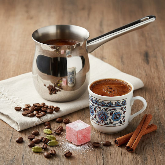 Orion Espressokocher Edelstahl Braun