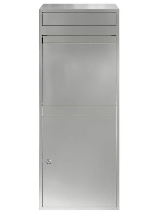 vidaXL Outdoor Mailbox Inox Galvanized Steel 47.5x38x59cm
