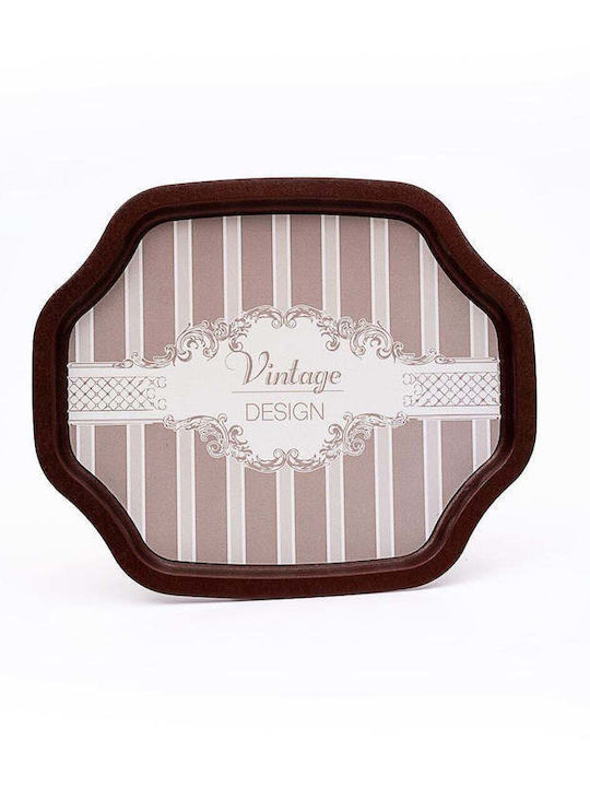 SteweHome Metallic Serving Tray 28x32cm
