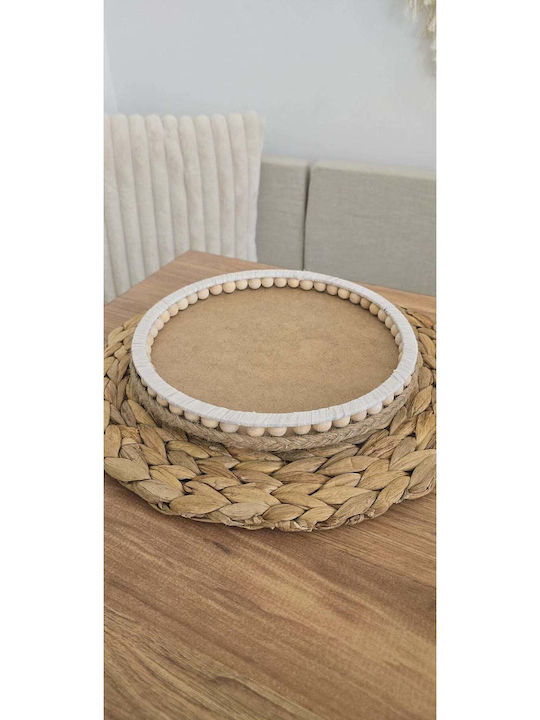 SteweHome Дървен Сервиращ Диск 25x20см