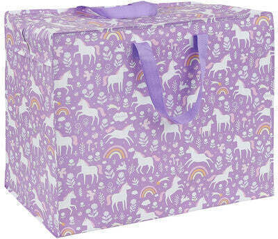 A Little Lovely Company Kinder Aufbewahrungsbox aus Stoff Lila 58x45cm 1Stück