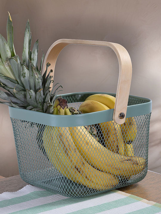 Καλαθι Μεταλ Ξυλ.λαβη Vista 24x24x17 Nef-nef Home Wear White 24x24x17