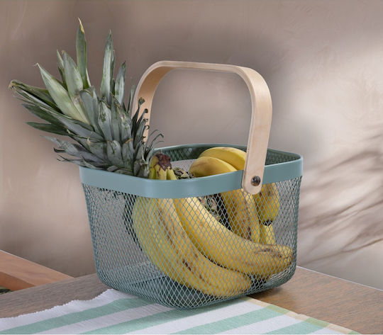 Кошница Метална С Дървена Дръжка Vista 24x24x17 Nef-nef Home Wear Бяла 24x24x17 Кошница Метална С Дървена Дръжка Vista 24x24x17 Nef-nef Home Wear Бяла 24x24x17