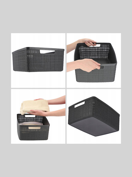Curver Jute Καλάθι Αποθήκευσης Πλαστικό Γκρι 12lt