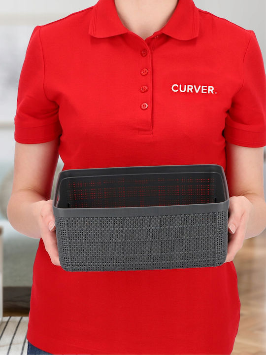 Curver Jute Καλάθι Αποθήκευσης Πλαστικό Γκρι 5lt