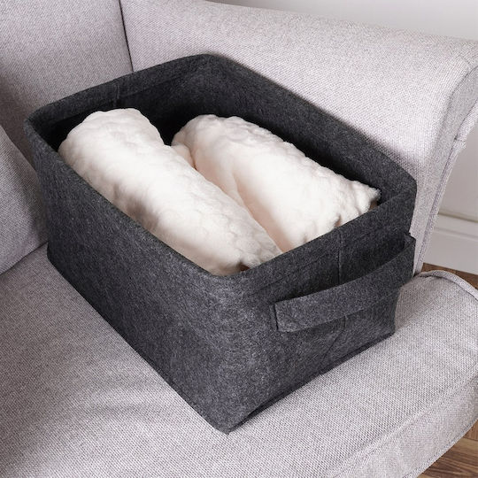 Storage Basket Black 36x27x20cm 1pcs