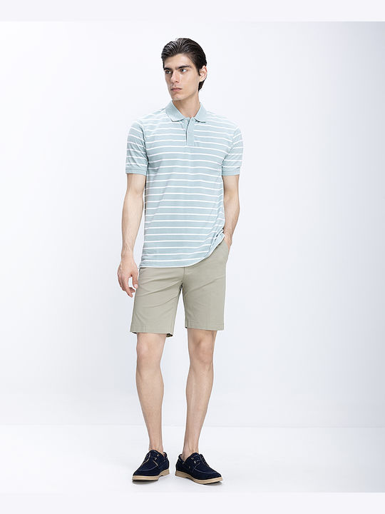Basefield Polo Herrenbluse Grau Hell