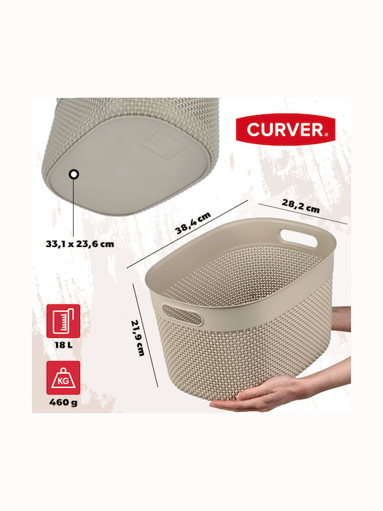 Curver Καλάθι Αποθήκευσης Μπεζ 18lt
