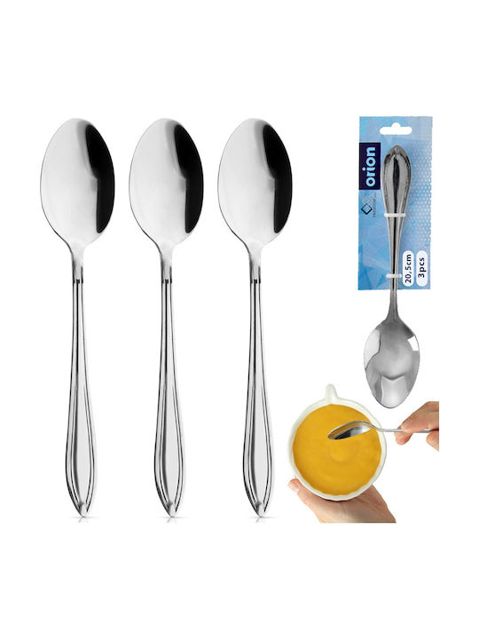 Orion Löffelset Abendessen Edelstahl Silber 3Stück