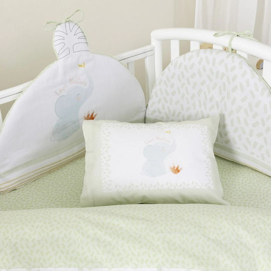 Nima Standard Inside Green Crib Bumper 40cm
