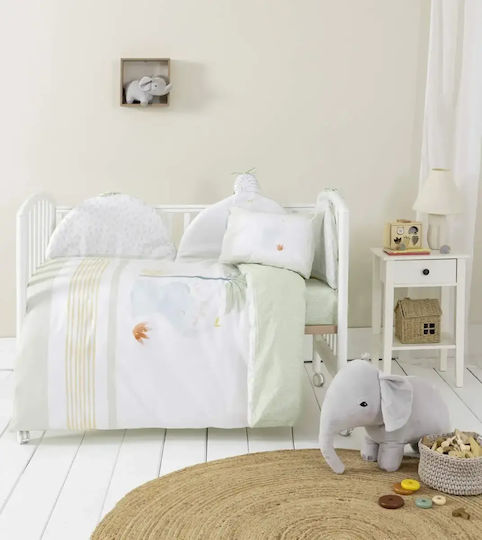 Nima Standard Inside Green Crib Bumper 40cm