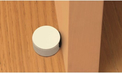 Door Stopper Adhesive Plastic Brown 1pcs