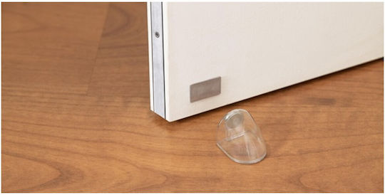 Stop Ușă Magnetic Plastic Transparent