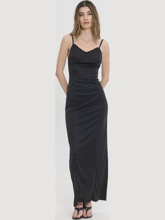 Sommer Maxi Wickel Damenkleid Lila
