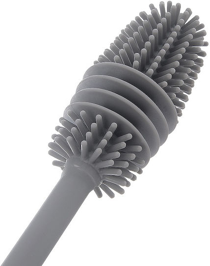Plastic Cleaning Brush with Handle White 32.5cm