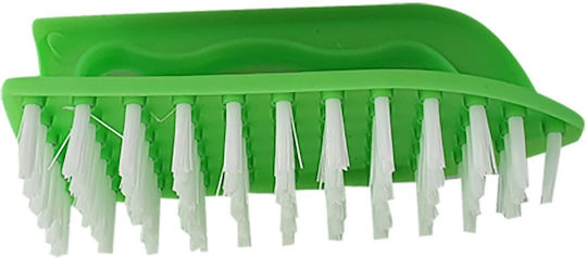 81-172 Plastic Cleaning Brush with Handle Green 13x6cm