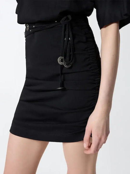 Καλοκαιρινό Mini T-shirt Φόρεμα Black