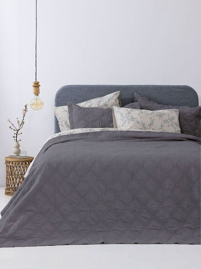 Palamaiki Set Coverlets Double Gray 220x240cm 3 Pieces
