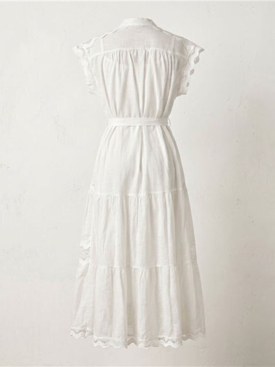 Summer Shirt Dress White