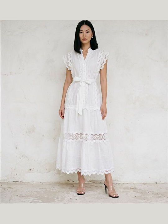 Summer Shirt Dress White
