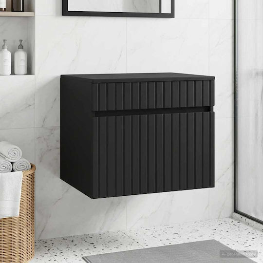 vidaXL Dulap De Baie 59x44.5x50cm Negru