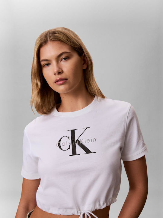 Monologo Дамска Къса Тениска Bright White