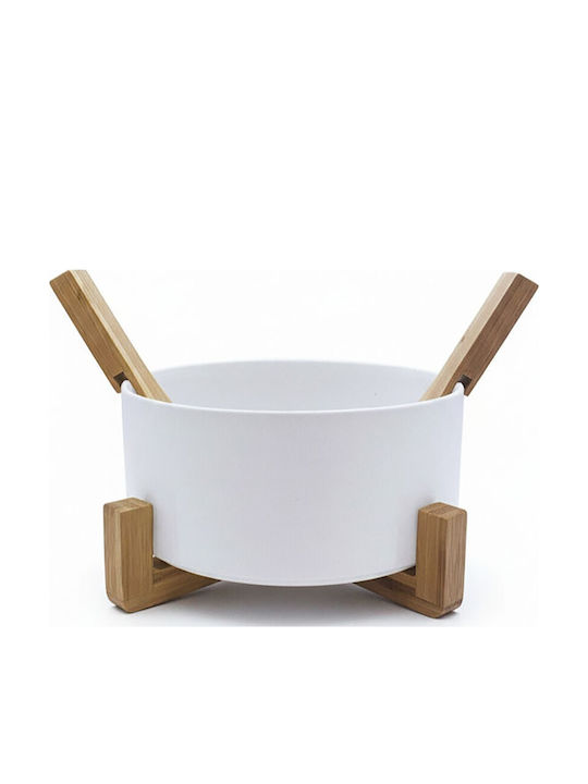 Cryspo Trio Salad Bowl White 23x23x10cm