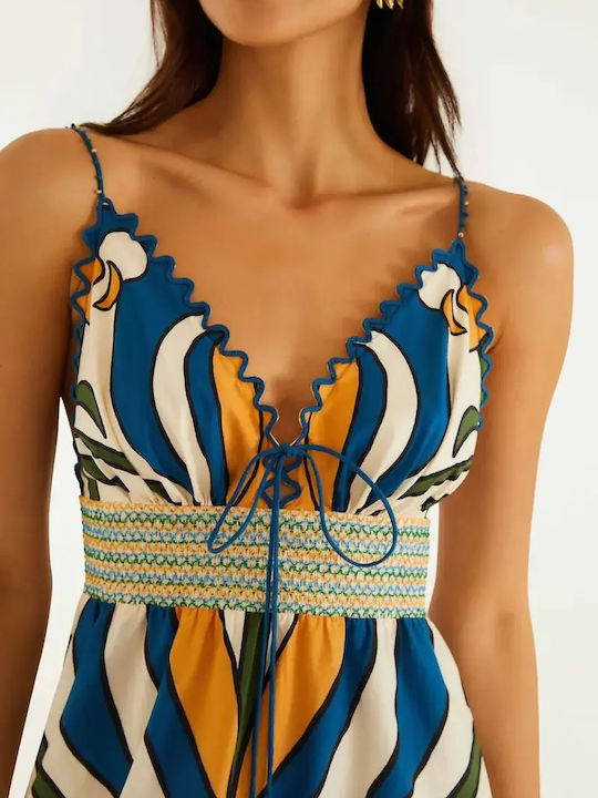 Women's Sports Crop Sleeveless Fast Drying Top with V-Neckline & Mesh Multicolour
