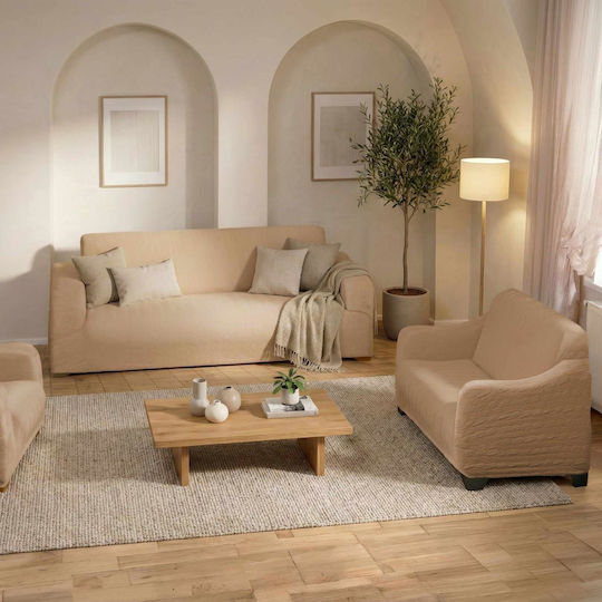 Linea Home Ελαστικό Κάλυμμα Διθέσιου Καναπέ Γκρι