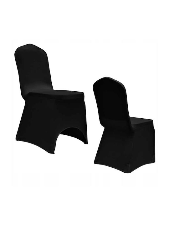 Meble odNowa Elastische Abdeckung Für Stuhl Schwarz 100cm
