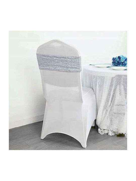 Meble odNowa Ελαστικό Κάλυμμα Καρέκλας Silver 14x50cm