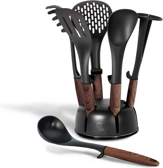 Berlinger Haus Σετ Εργαλείων Μαγειρικής με Βάση 7τμχ Καφέ Ebony Rosewood Collection