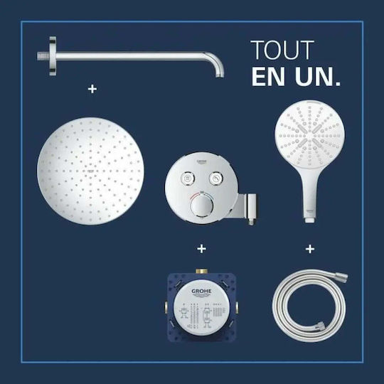 Grohe Кръгла Капаче за душ 31см
