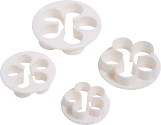 Sugarworld Decorațiuni pentru prăjituri Flori Plastice 4buc