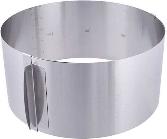 Rant Cake Collar H=10cm Adjustable 16-30cm Scale High Cake Ring