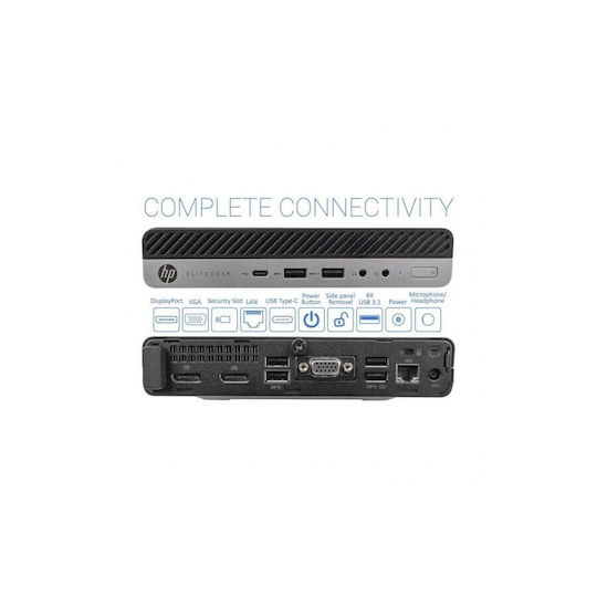 HP EliteDesk 800 G4 Mini Refurbished Grade A (Core i5-8500T/8GB/256GB SSD/No OS)