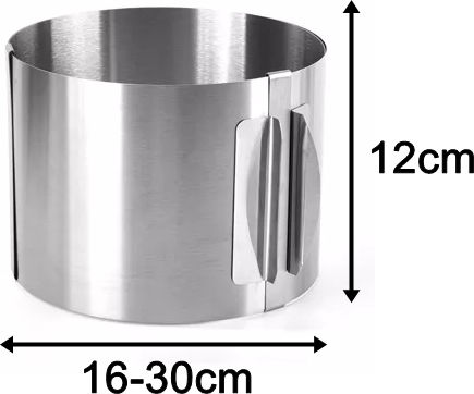 Cake Land 12cm Adjustable Cake Ring 16-30cm Springform Pan