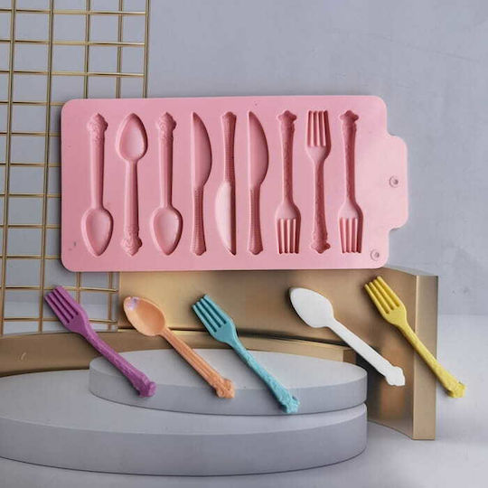 Silicone Mold Forks Spoons Knives