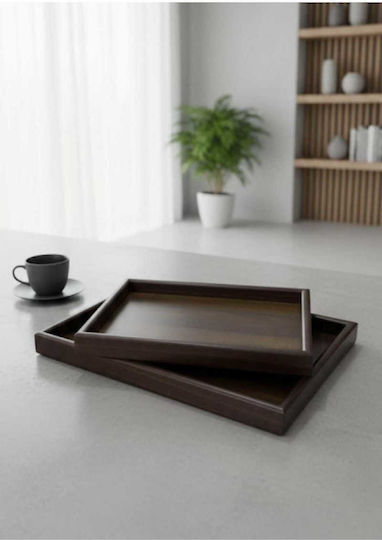 SteweHome Bamboo Serviertablett 25x35cm 2 Stück