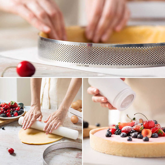 Perforated Tart Ring Mold Ø20 Cm