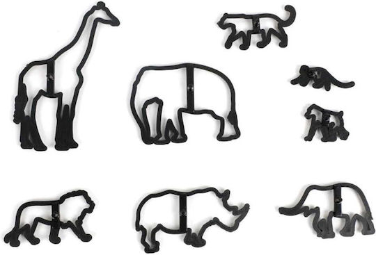 Safari Animal Fondant Cutters 8pcs