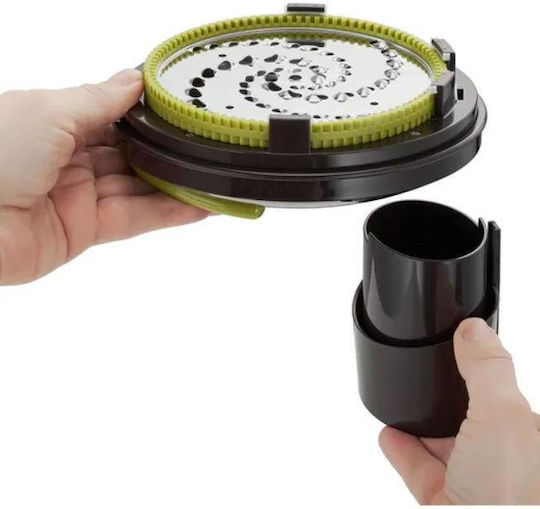 Tefal Mini Chopper K1390114 1.2l Bowl 2 Stainless Steel Discs Secure Lock Black Green