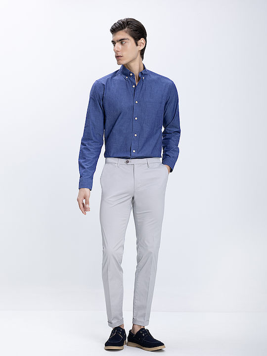 Eton Shirts Τζιν Πουκάμισο Μπλέ Σκούρο